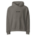 Skandii Natt hoodie in asphalt with Black Logo Natt Logo 